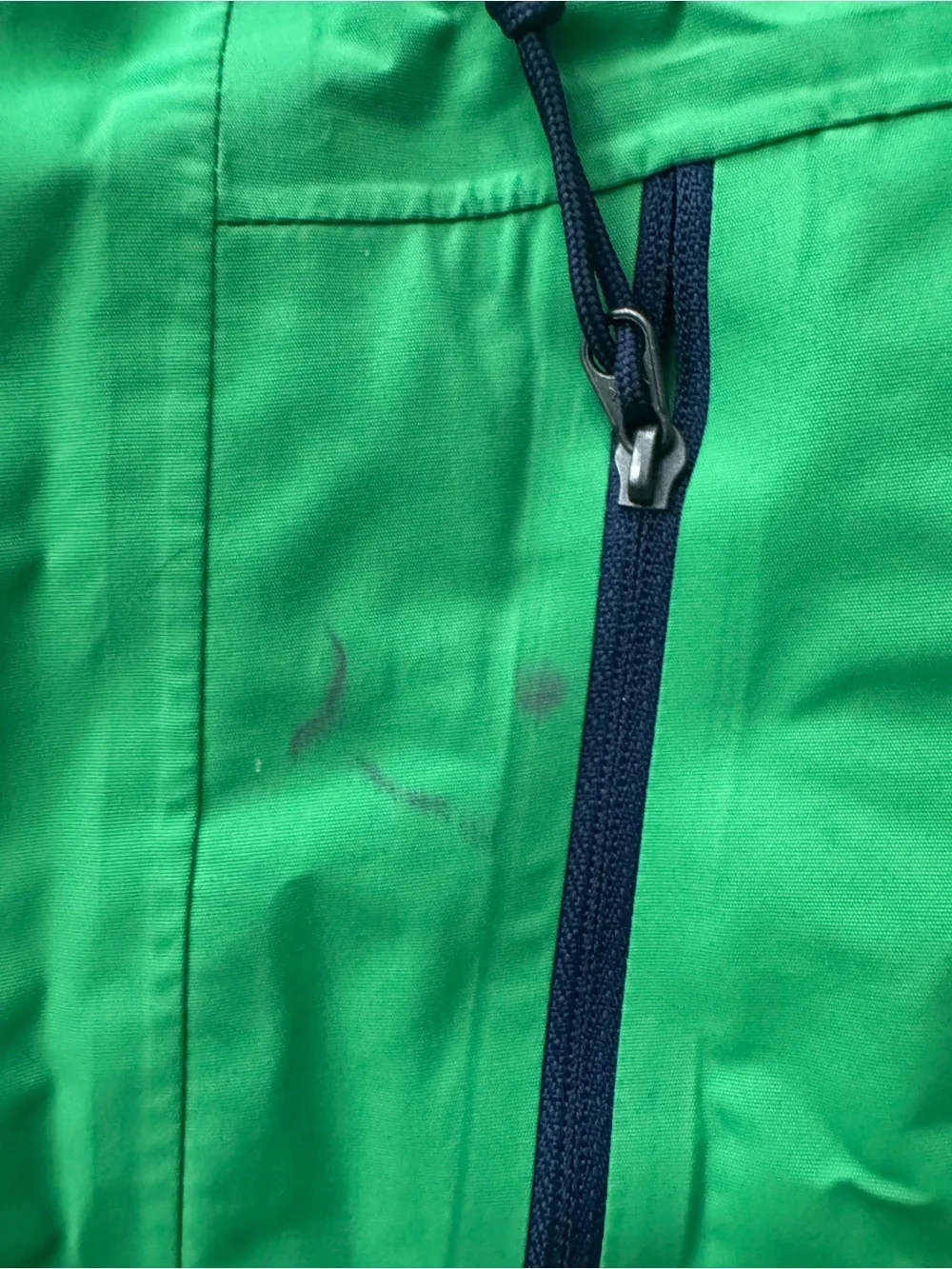 Mens North Face Green Hooded Rain Pullover
